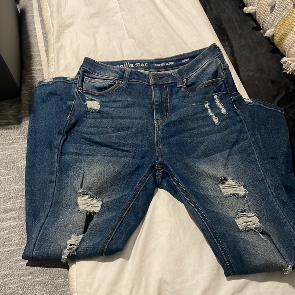 Downtown aesthetic high rise skinny jeans